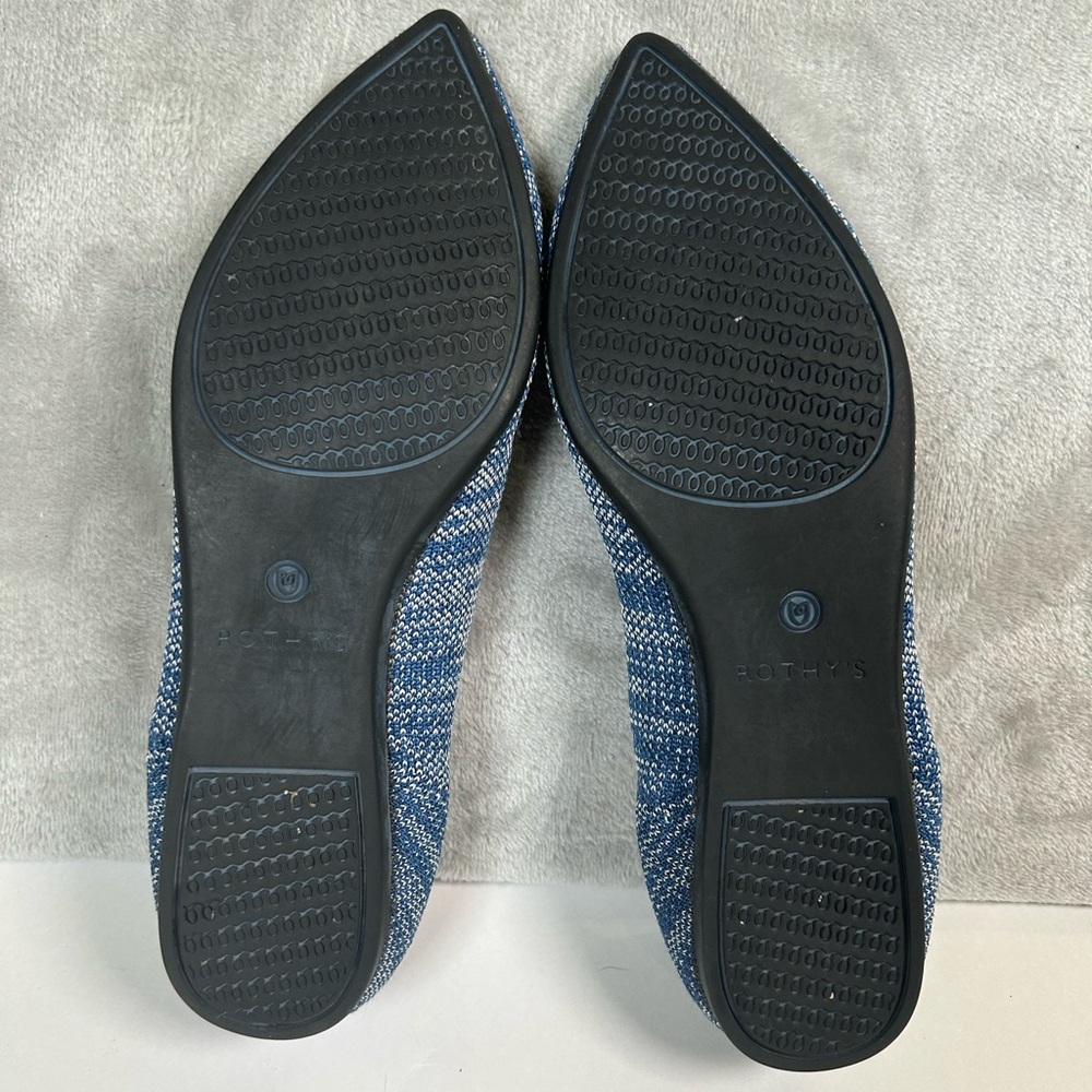 Rothy’s the point indigo heather flats - Picture 8 of 11
